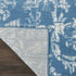 2' X 4' Blue Damask Power Loom Area Rug
